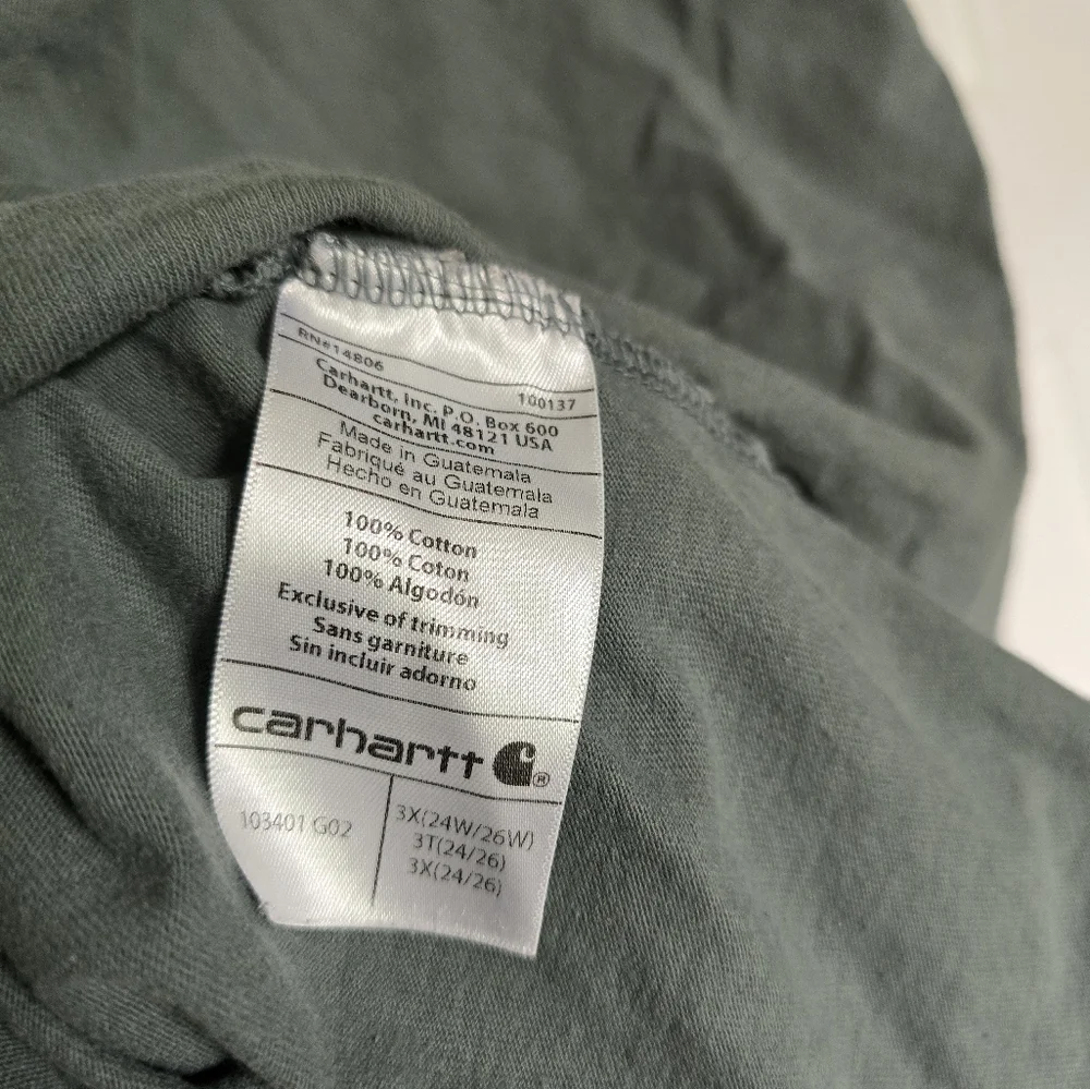 Carhartt Women's Green Long Sleeve Graphic Shirt - Picture 5 of 6